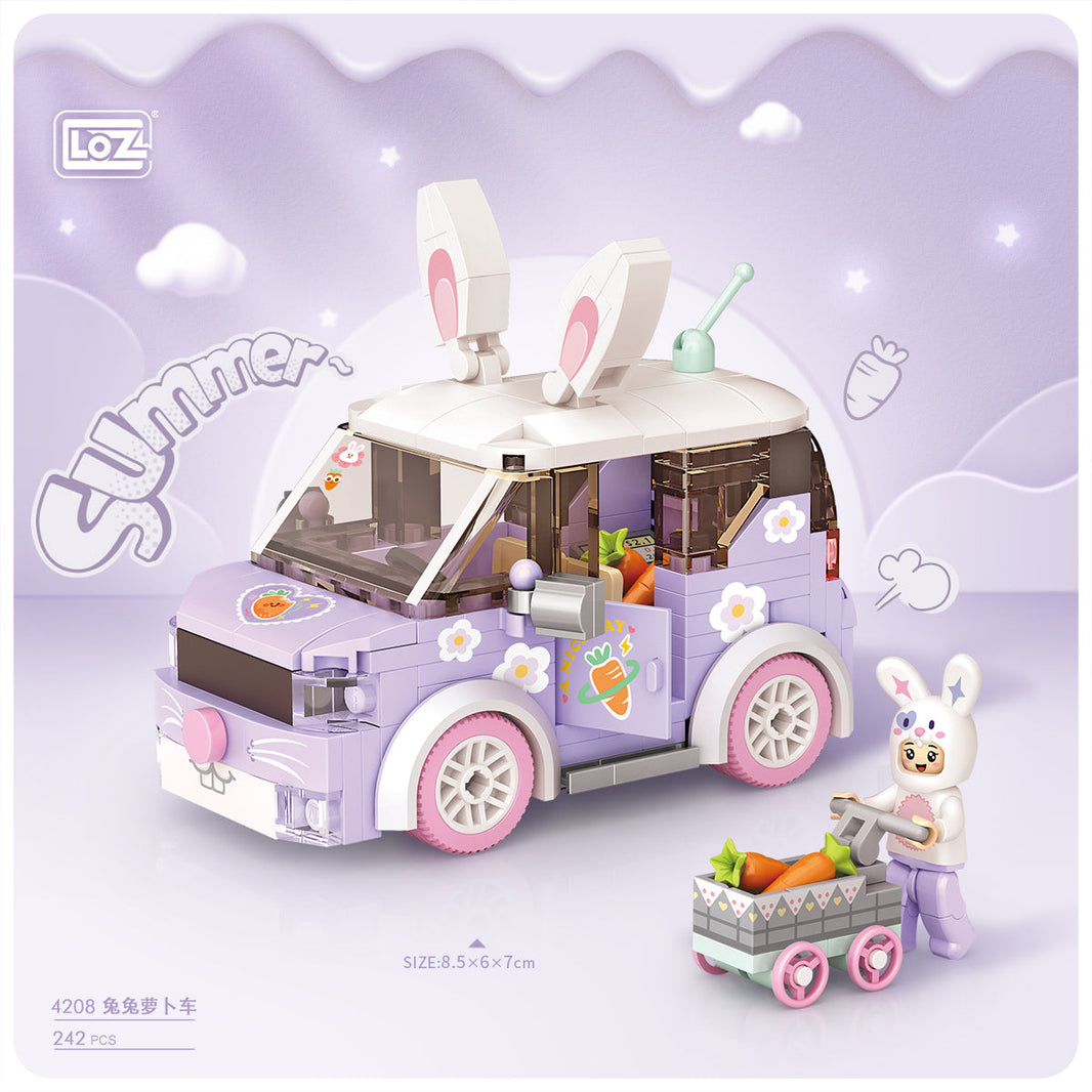 LOZ Rabbit Carrot Car 4208