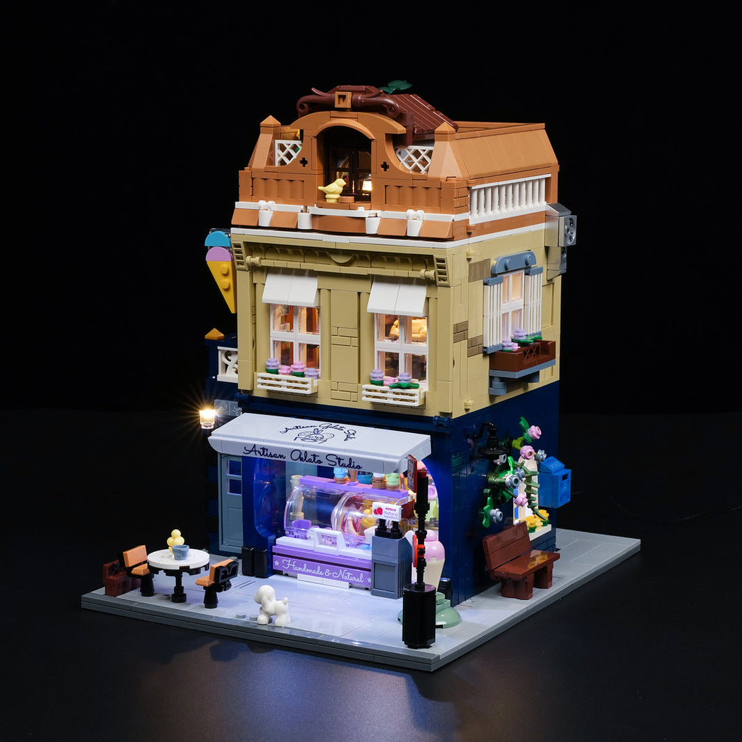 LUMIBRICKS - FUNWHOLE City Modular Gelato Store F9078