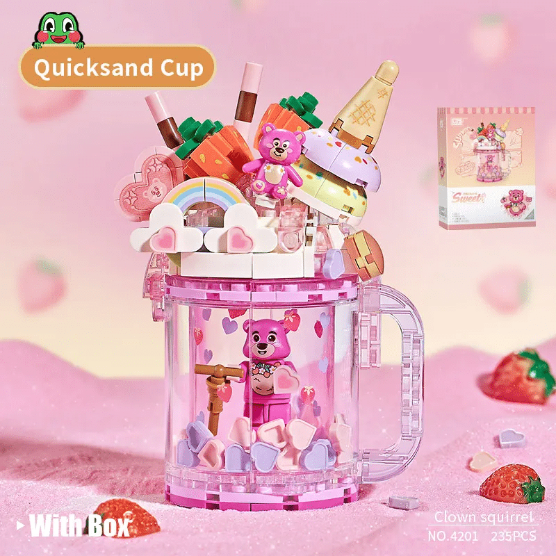 LOZ Cheese Strawberry Bear Cup 4201