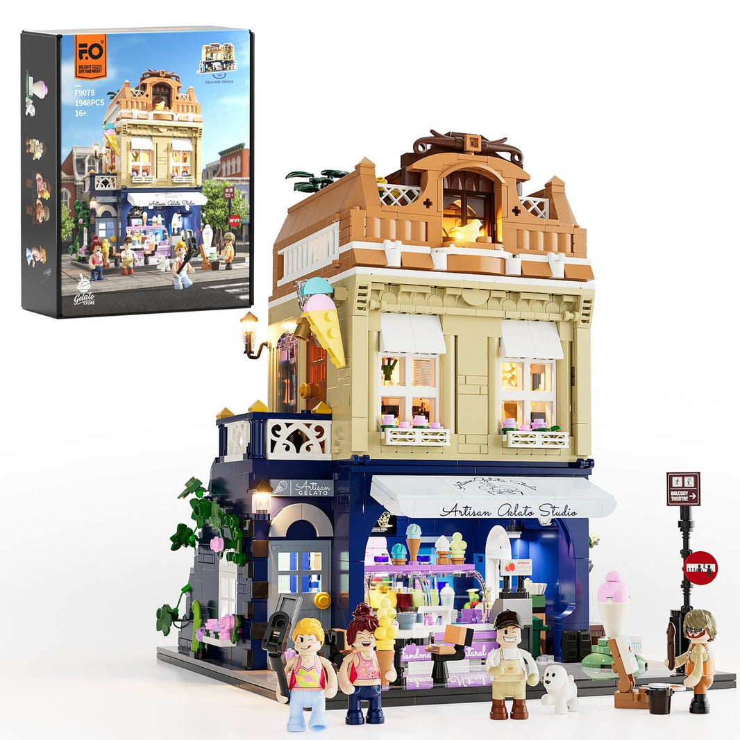 LUMIBRICKS - FUNWHOLE City Modular Gelato Store F9078
