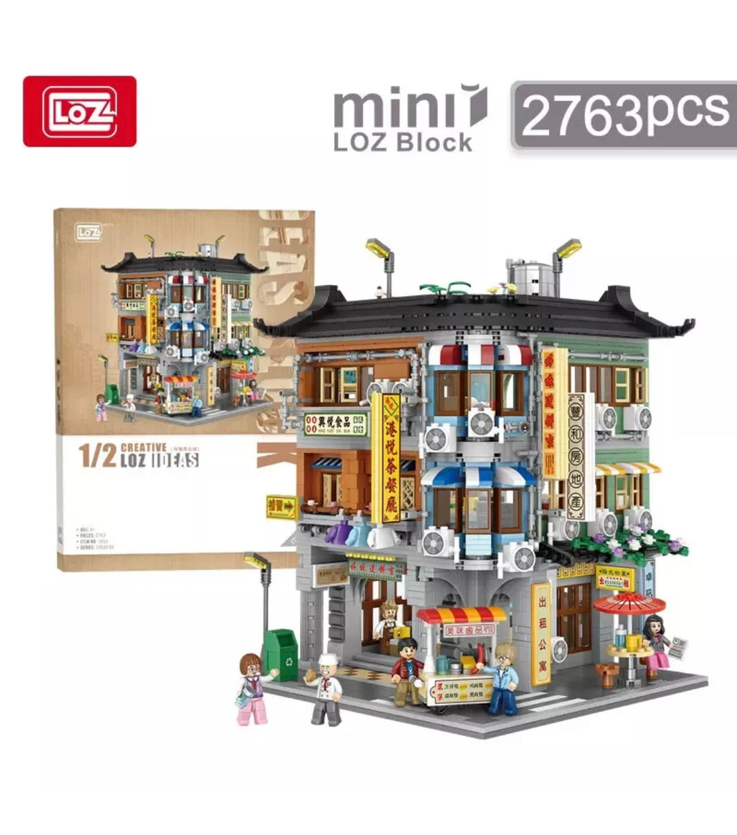 LOZ Modular Corner Commercial Building 1052
