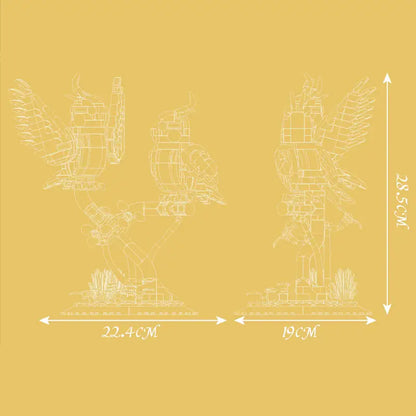 MouldKing Black Capped Lory Birds 10150