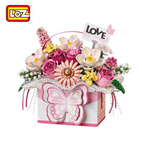 LOZ Eternal Flowers Pink Butterfly Bouquet 1967