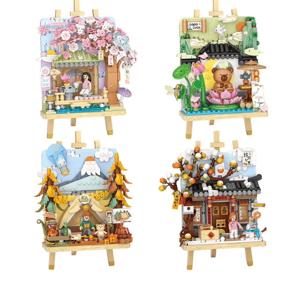 LOZ Autumn Camping Painting Easel 4805