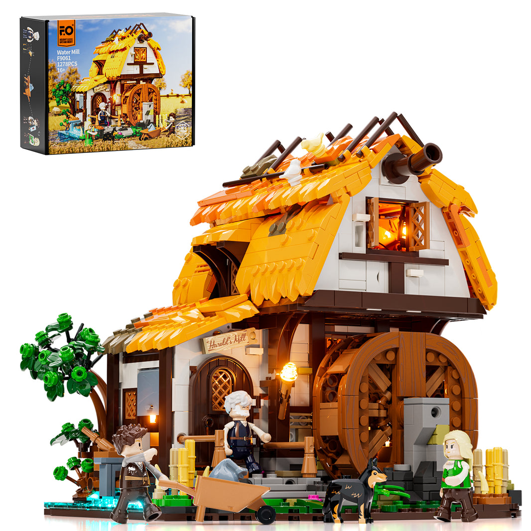 LUMIBRICKS - FUNWHOLE Medieval Water Mill F9061