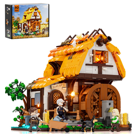 LUMIBRICKS - FUNWHOLE Medieval Water Mill F9061
