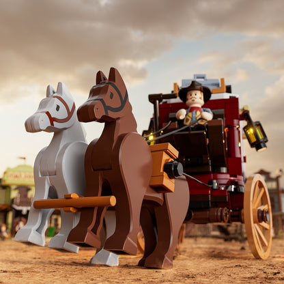 LUMIBRICKS - FUNWHOLE Western Stagecoach F9052