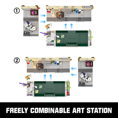 LUMIBRICKS - FUNWHOLE Graffiti Bus Stop F9066