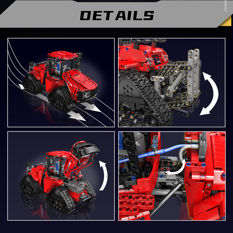 Mould King Pneumatic Crawler Tractor 18020