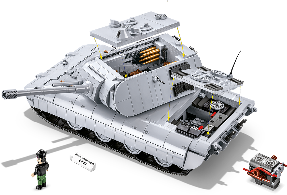 COBI Panzerkampfwagen E-100 Tank 2572