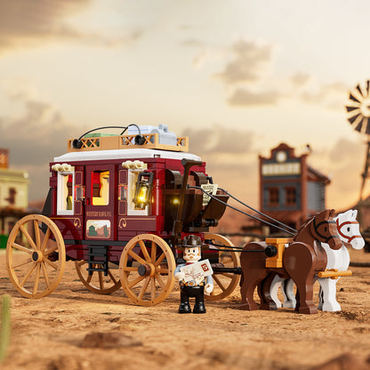 LUMIBRICKS - FUNWHOLE Western Stagecoach F9052