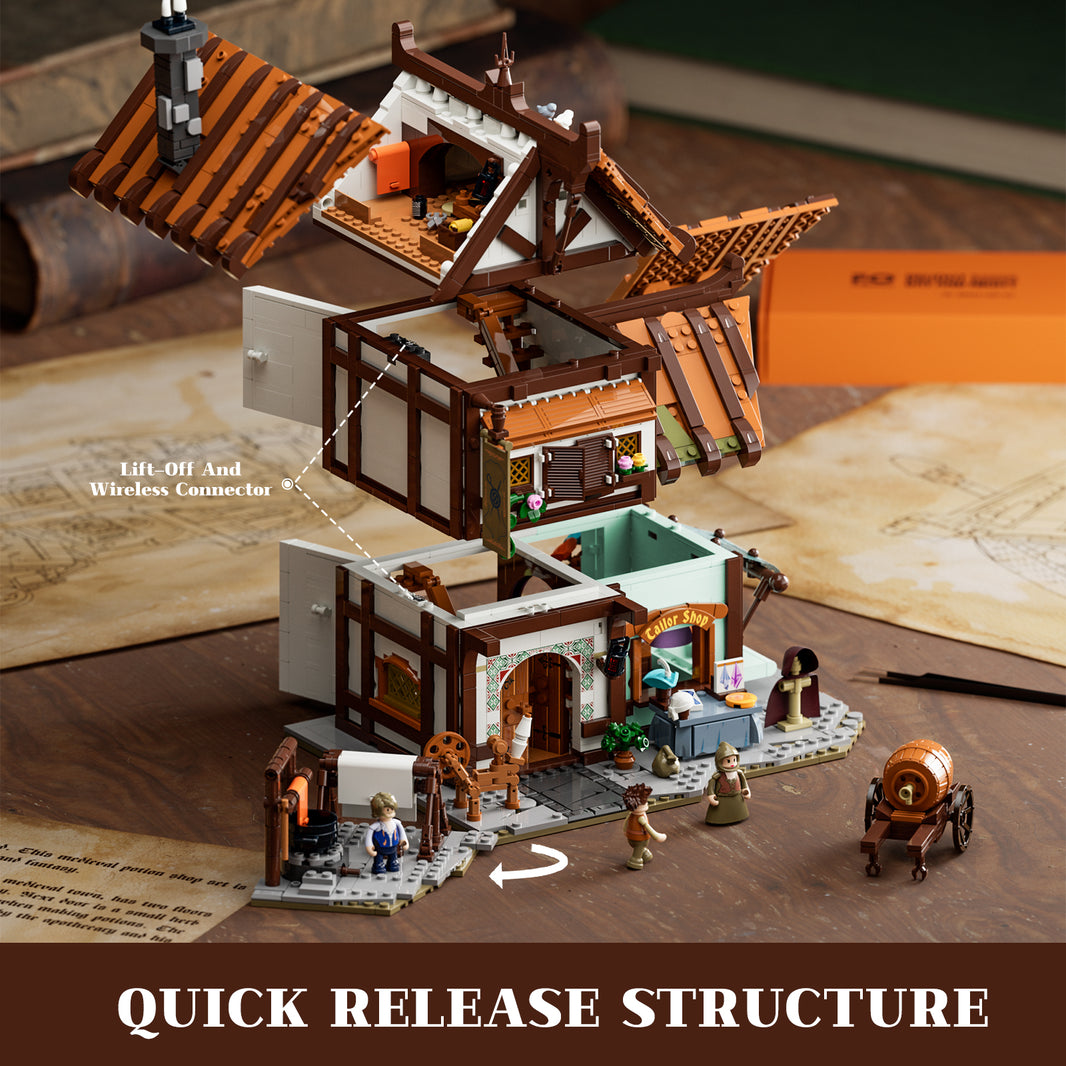 LUMIBRICKS - FUNWHOLE Medieval Tailor Shop F9038