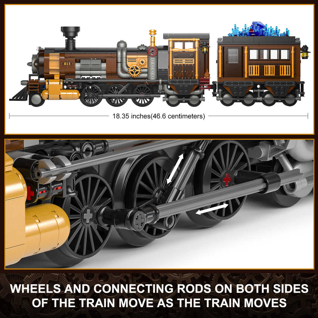 LUMIBRICKS - FUNWHOLE Steampunk Ore Train F9006