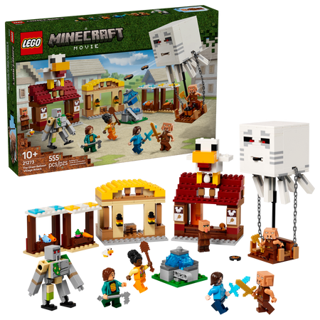 LEGO® A Minecraft Movie The Ghast Balloon Village Attack 21273
