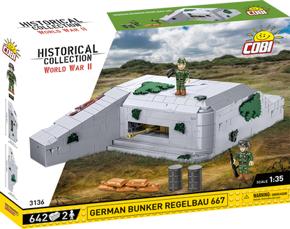 COBI German Bunker Regelbau 667 3136