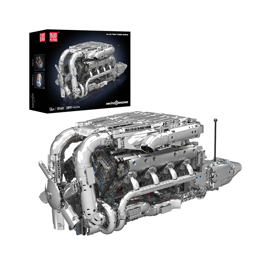 Mould King V8 Twin-Turbo Engine 10168