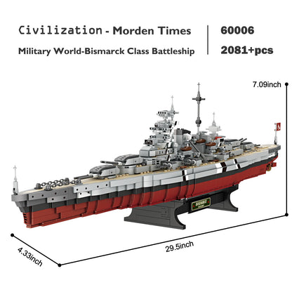 JMBricklayer Bismarck Class Battleship 60006