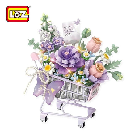 LOZ Purple Flower Trolley 4125