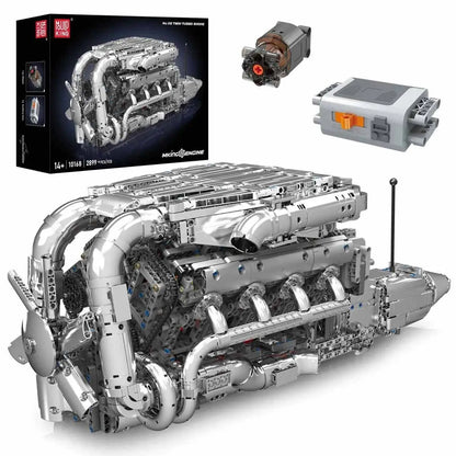 Mould King V8 Twin-Turbo Engine 10168