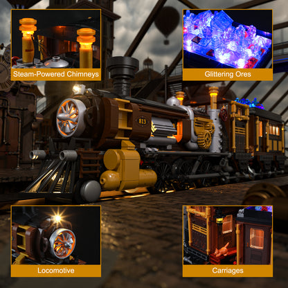 LUMIBRICKS - FUNWHOLE Steampunk Ore Train F9006