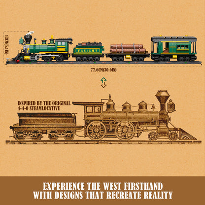 LUMIBRICKS - FUNWHOLE Western Freight Train F9036