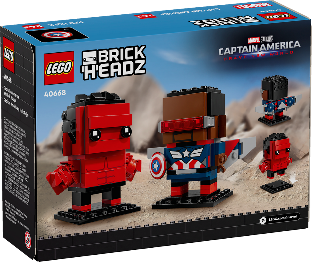 LEGO® BrickHeadz Marvel Captain America & Red Hulk 40668