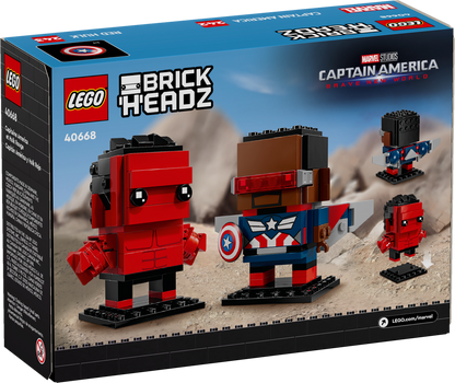 LEGO® BrickHeadz Marvel Captain America & Red Hulk 40668