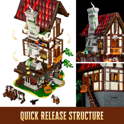 LUMIBRICKS - FUNWHOLE Medieval Forge House F9040