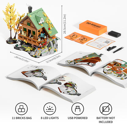 LUMIBRICKS - FUNWHOLE Mountain Cabin F9035