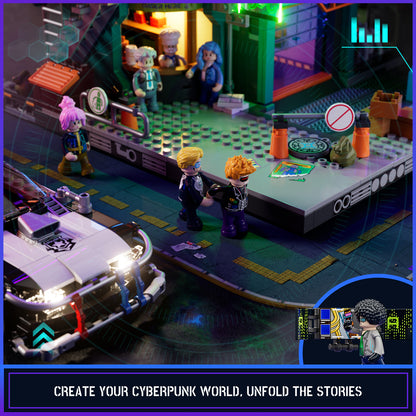 LUMIBRICKS - FUNWHOLE Cyberpunk Police Patrol Car F9043