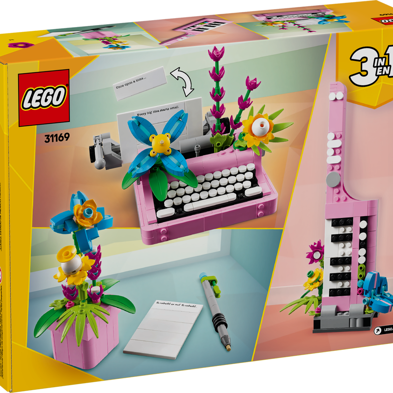 LEGO® Creator 3in1 Typewriter with Flowers 31169