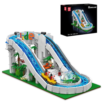 Mould King Amusements Log Ride Water Slide 11021