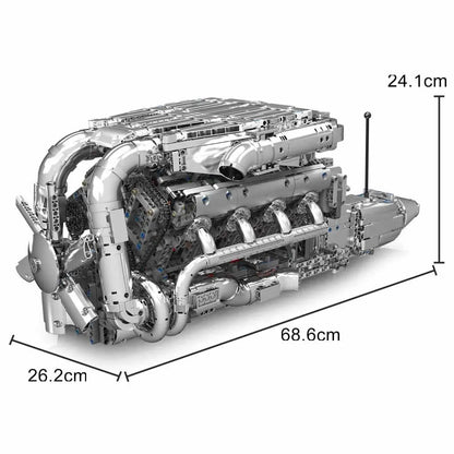 Mould King V8 Twin-Turbo Engine 10168