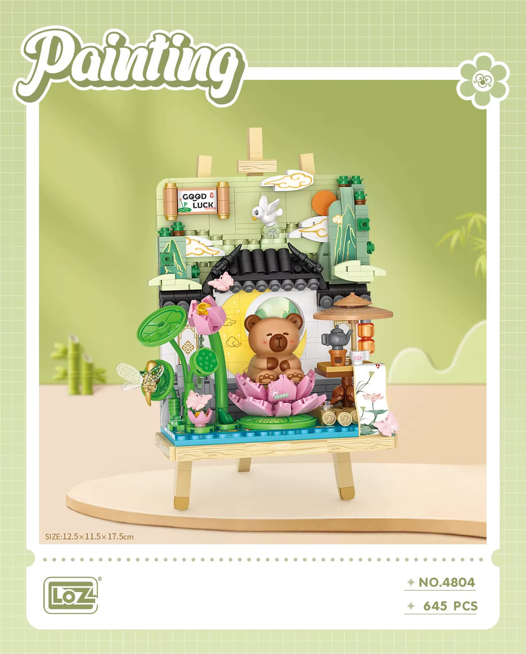 LOZ Lotus Garden Painting Easel 4804