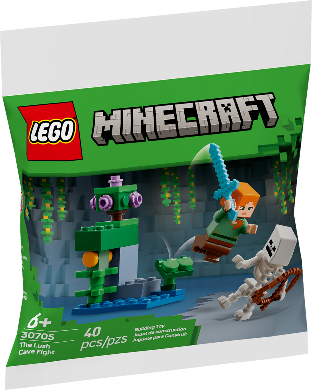 LEGO® Minecraft The Lush Cave Fight polybag 30705