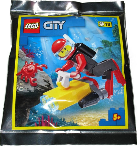 LEGO® City Diver and Crab foil pack polybag 952107