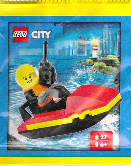 LEGO® City Rescue Mission with Jet Boat paper bag polybag 952505