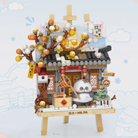 LOZ Winter Chalet Panda Painting Easel 7206