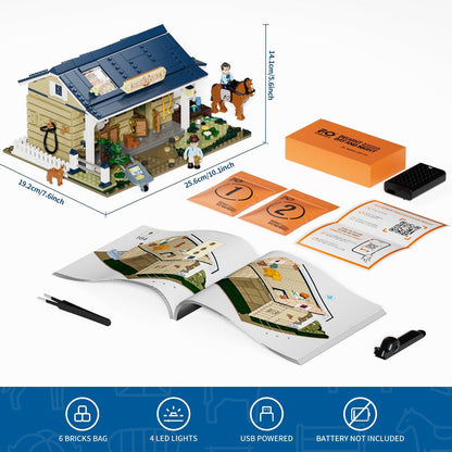 LUMIBRICKS - FUNWHOLE Country Horse Stable F9080