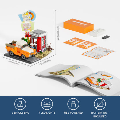 LUMIBRICKS - FUNWHOLE Sunset Stopover Rest Stop L9082