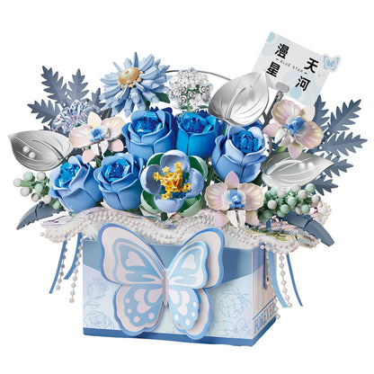 LOZ Eternal Flowers Blue Butterfly Bouquet 1968