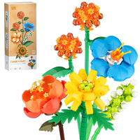 LOZ Eternal Flowers Orange Twilight Bouquet 4601