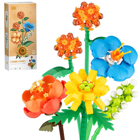 LOZ Eternal Flowers Orange Twilight Bouquet 4601