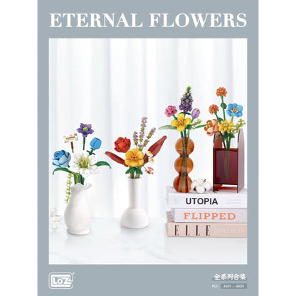 LOZ Eternal Flowers Lavender Purple Promise Bouquet 4604