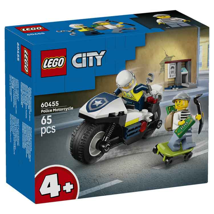 LEGO® City Police Motorcycle Chase 60455