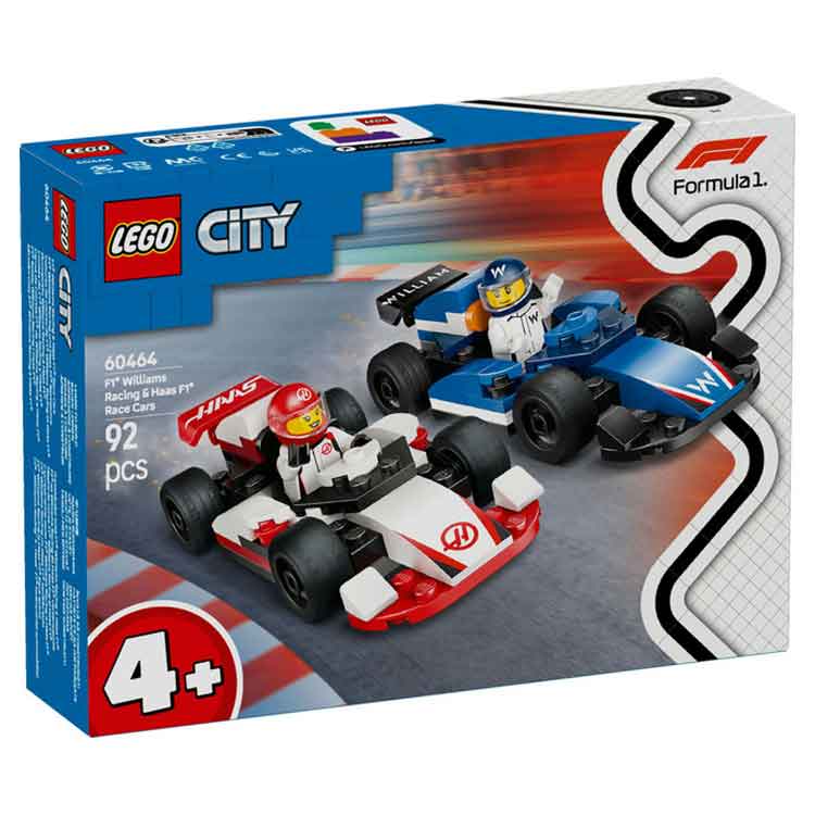 LEGO® City F1 Williams Racing & Haas F1 Race Cars 60464