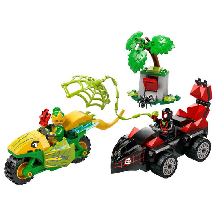 LEGO® Marvel Spin and Electro Dinosaur Vehicle Chase 11198