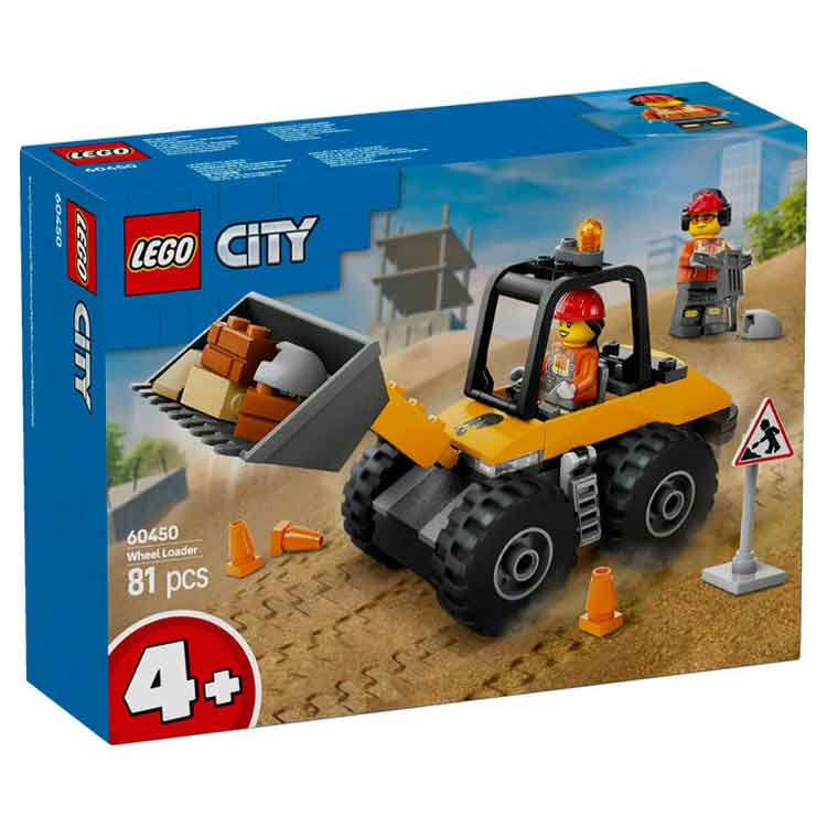LEGO® City Yellow Construction Wheel Loader 60450