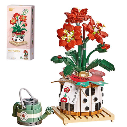 LOZ Potted Red Flowers 1285