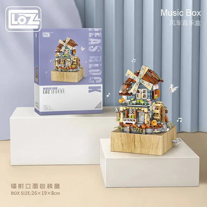 LOZ Windmill Music Box 1239